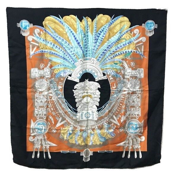 HERMES Black Scarf - Picture 2 of 13